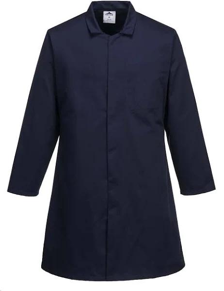 Portwest 2202 Mens Food Coat One Pocket Navy