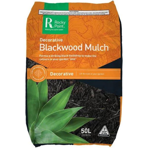 Rocky Point Black Decorative Mulch 50L