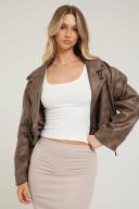 Staten Island Jacket - Chocolate - M - Women's Jackets - Lioness Fashion | AfterPay Available