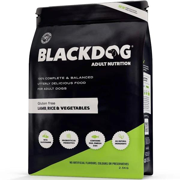 Blackdog Lamb, Rice & Vegetable Adult Dog Food 2.5kg