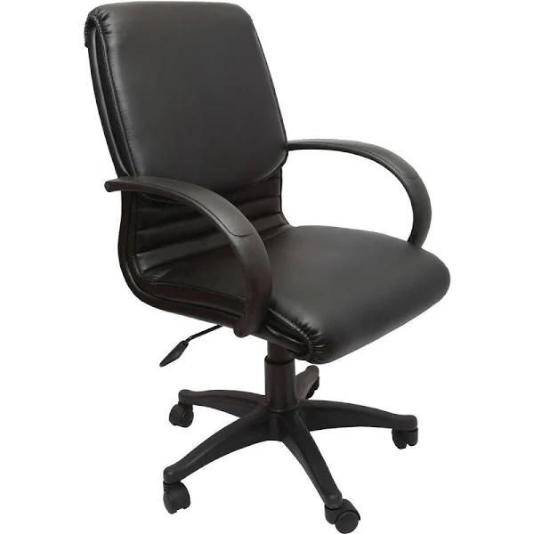 Rapidline Cleo Comfort Chair Medium Back 450-580Mmh x 494Mmw x 500Mmd Black - AfterPay & zipPay Available