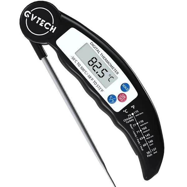 Food Thermometer, Digital Instant Read Meat Thermometer, Foldable Long Probe Food Cooking Thermometer with °F/°C, Auto On/off, Perfect For Kitchen