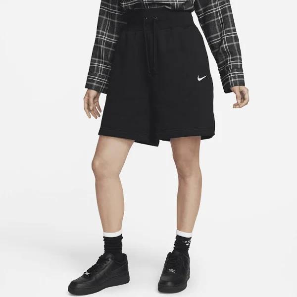 Nike Sportswear Phoenix Fleece Women's High-Waisted Loose-Fit Shorts - Black