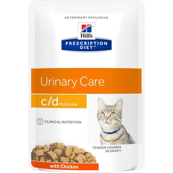 Hill's Prescription Diet C/D Multicare Chicken Pouches Wet Cat Food - 85g