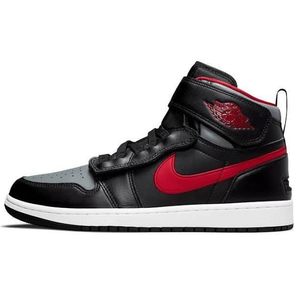 Air Jordan 1 High FlyEase Black Gym Red Smoke Grey