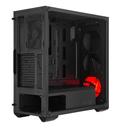 Cooler Master MasterBox K501L RGB Tempered Glass Mid-Tower ATX Case - Black