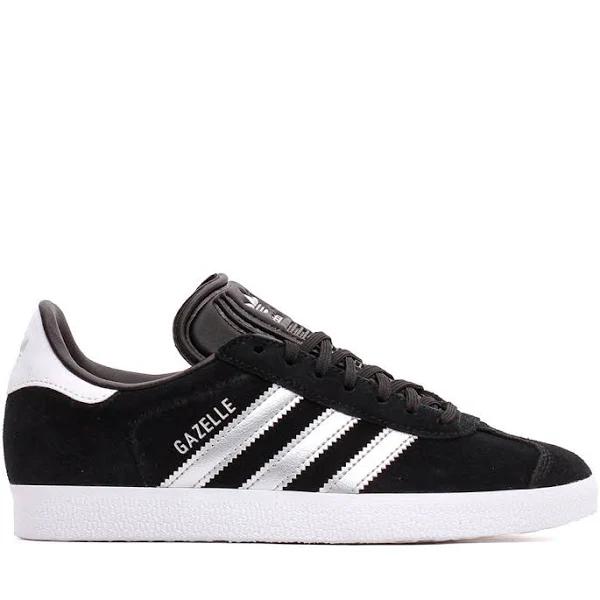 Adidas Gazelle Womens Black Silver Shoes - Size 5