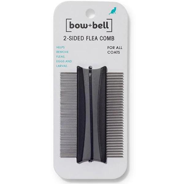 Bow + Bell Cat Flea Comb Double Sided