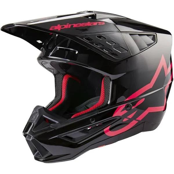 Alpinestars 2024 S-M5 Corp Black/Diva Pink Helmet - XS