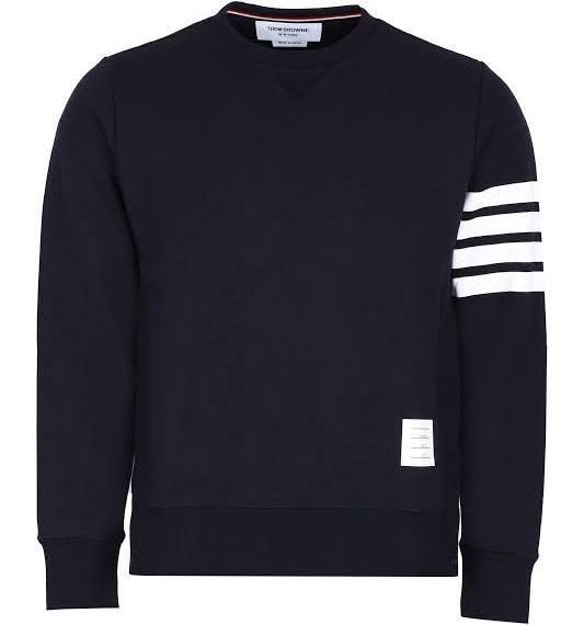 Thom Browne Navy 4-Bar Classic Sweatshirt