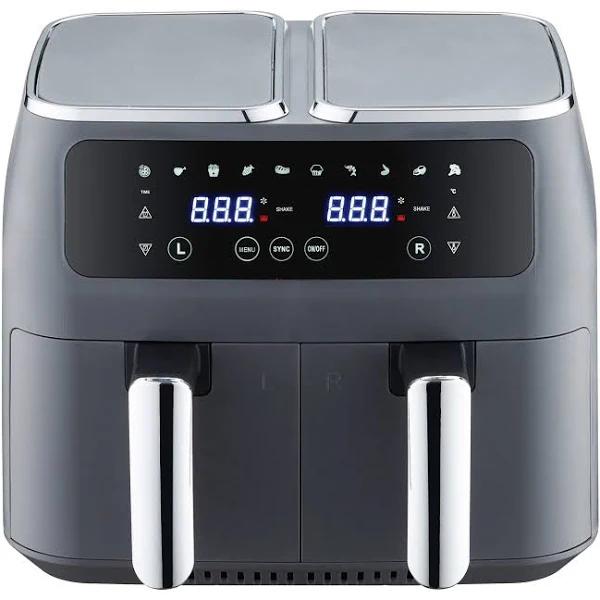 Healthy Choice 8L Dual Zone Digital Air Fryer w/ 200°C, 10 Cooking Programs