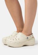 Crocs Women's Classic Platform Lined Clog; Bone, W8