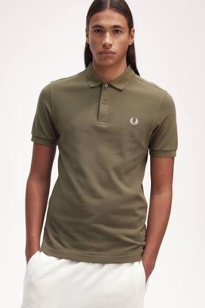 Fred Perry Plain Polo Shirt Uniform Green Size M