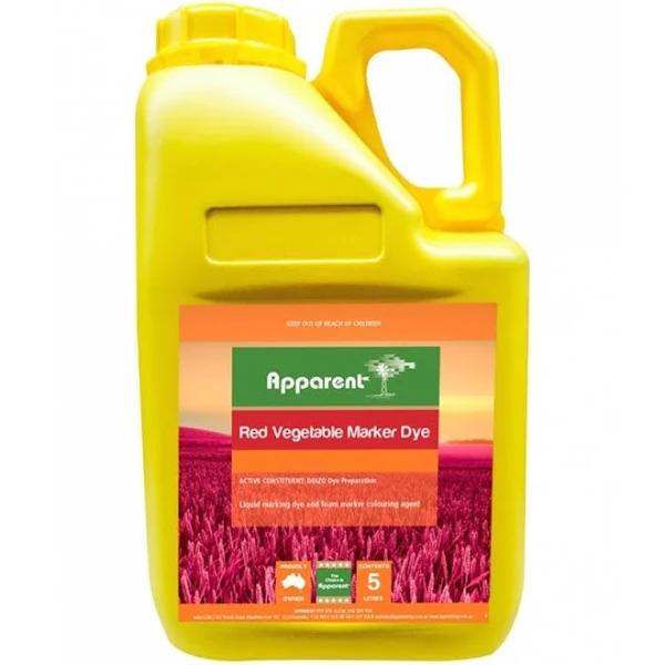 Apparent Red Vegetable Dye Marker Use with Herbicide 5Ltr