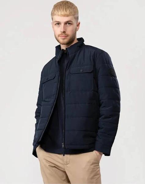 Gant Mens Channel Quilted Jacket - Evening Blue