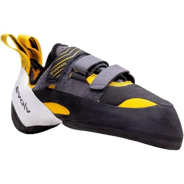 Evolv - Shaman Climbing Shoes - White/Grey/Gold - UK 9