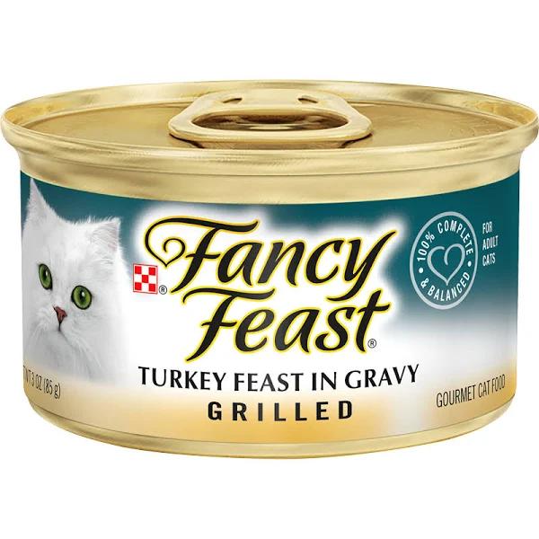 Fancy Feast Cat Food Turkey Feast in Gravy Grilled 85g