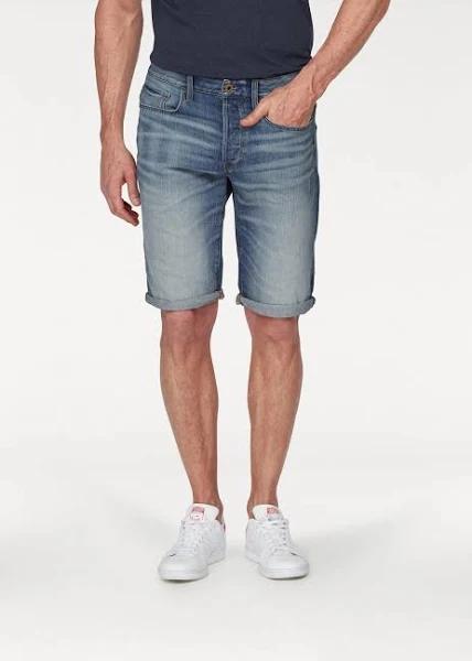 G Star Raw 3301 Denim Shorts Blue