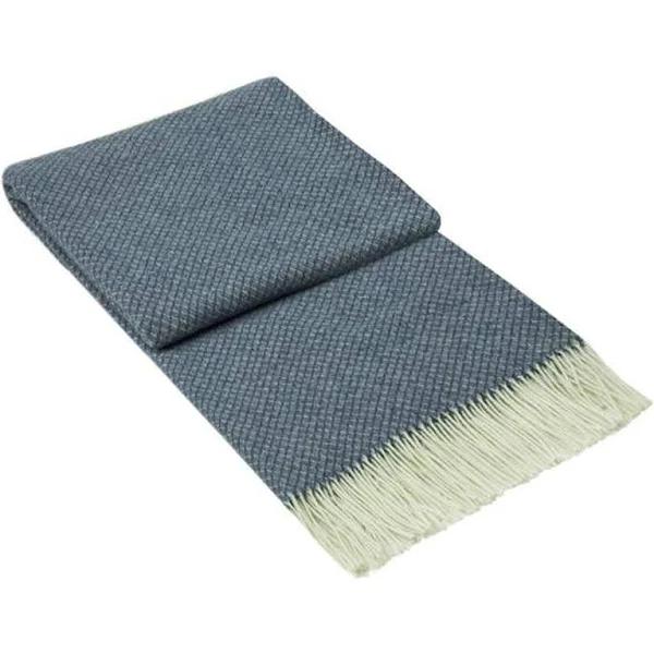 Chiswick Throw - Merino Wool/Cashmere - Navy