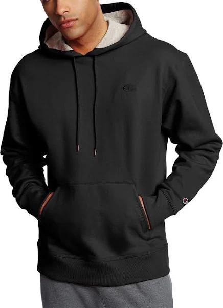 Champion s0889 407d55 Men's Powerblend Fleece Pullover Hoodie - Black, 3XL