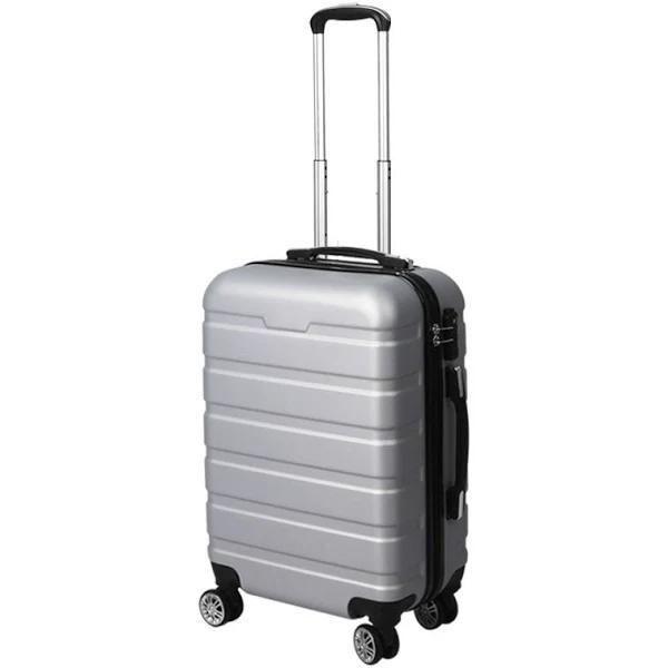 Slimbridge 20inch Lock Hard Shell Luggage Suitcase - Silver