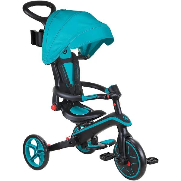 Globber Explorer Trike 4 in 1 Foldable Teal