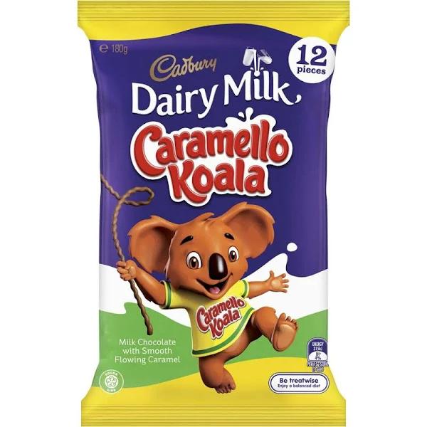 Cadbury Dairy Milk Caramello Koala Chocolate Sharepack 180g