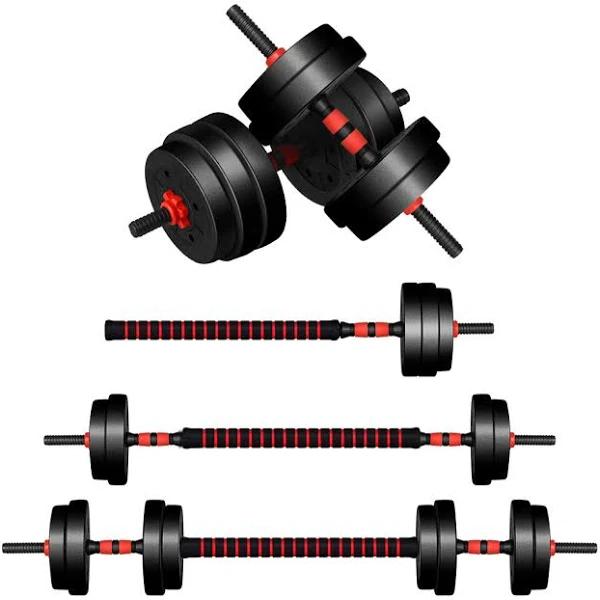 Black Lord 40kg 4in1 Adjustable Dumbbell & Barbell Set