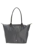 Longchamp Le Pliage Green Recycled Canvas Large Shoulder Tote Graphite