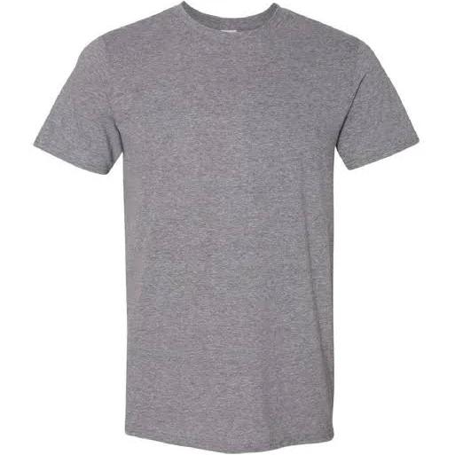 Gildan Mens Short Sleeve Soft-Style T-Shirt Graphite Heather S