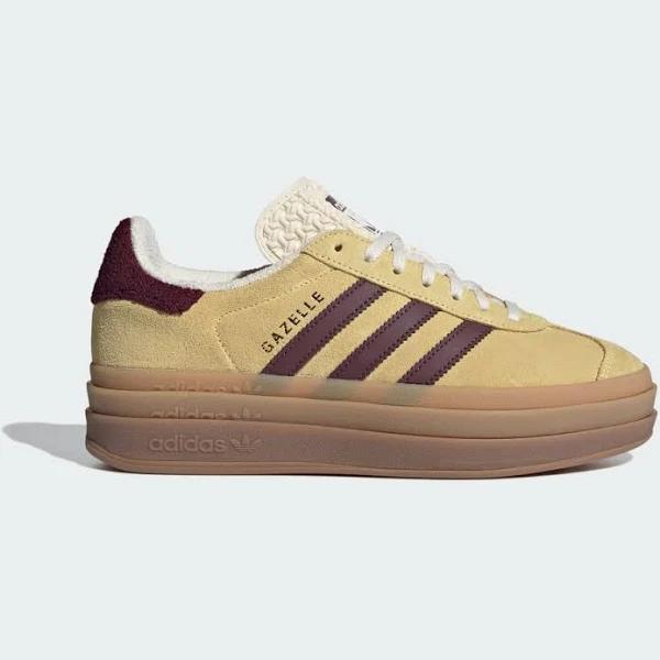 adidas-Gazelle Shoes-Women-Almost Yellow / Maroon / Wonder White-10