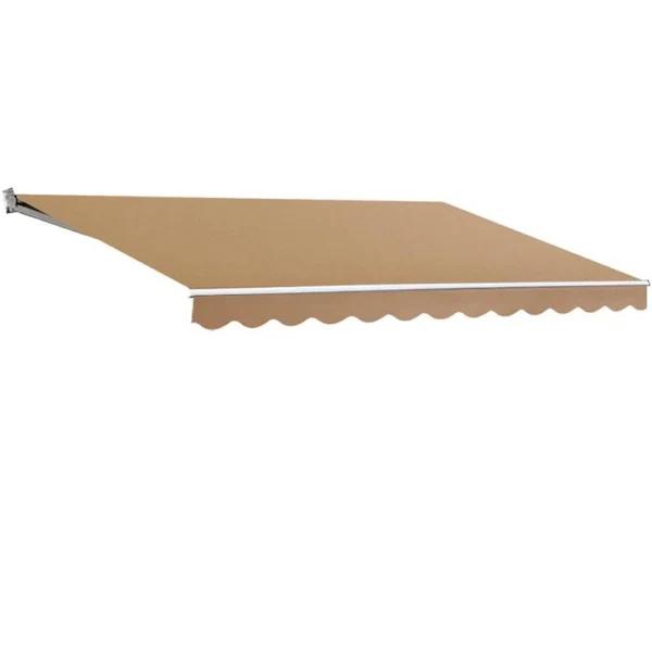 Instahut 4m x 3M Outdoor Folding Arm Awning - Beige