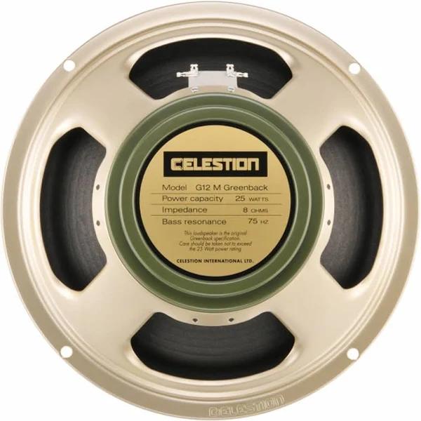 Celestion T1220 G12M Greenback 25W 12" Speaker - 8 Ohm