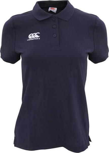 Canterbury Womens/Ladies Waimak Short Sleeve Pique Polo Shirt Navy 8