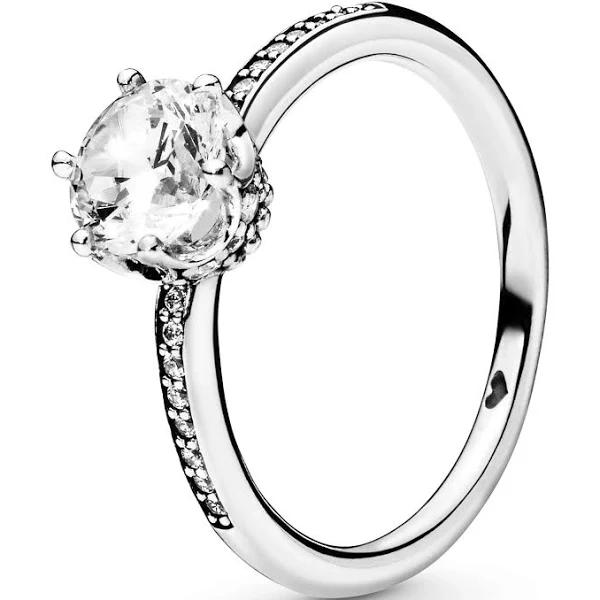 Pandora Clear Sparkling Crown Ring