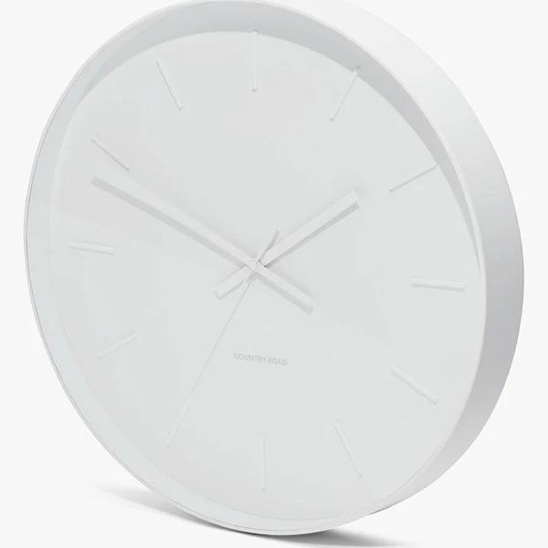 Country Road Emma Wall Clock White | 100% Metal