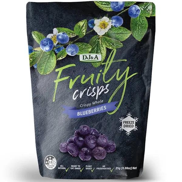 DJ&A Fruity Crisps Blueberries 25g