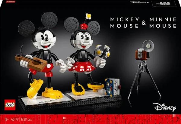 LEGO 43179 Mickey Mouse & Minnie Mouse Buildable Characters - Disney