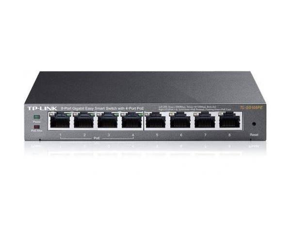 [TL-SG108PE] 8-Port Gigabit Easy Smart Switch 1000Mbps With 4-Port PoE QoS