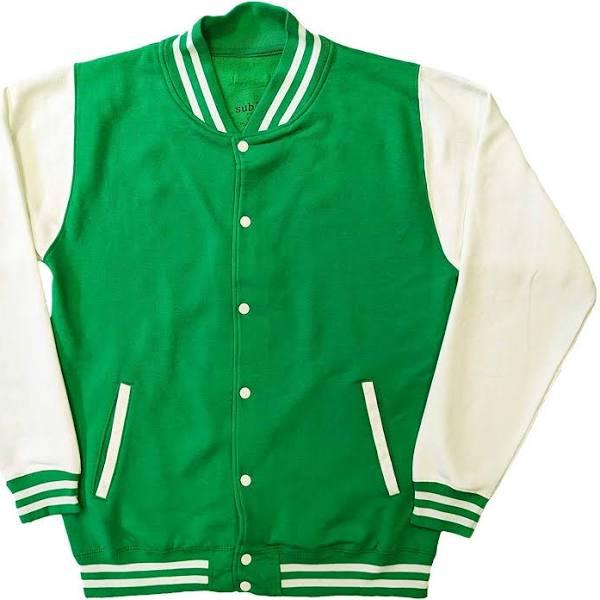 Sublime Unisex Adult 40oz To Freedom Varsity Jacket Green/White M