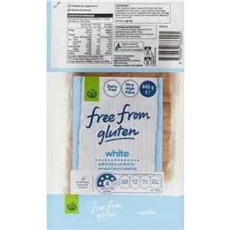 Woolworths Free From Gluten White Bread Loaf 440g