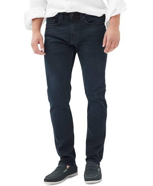 Rodd & Gunn Weston Straight Fit Italian Denim Short Leg in Blue/Black Blue 35