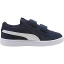 Smash V2 Suede Sneakers - Kids 4-8 Years in Peacoat/White, Size 2 by Puma