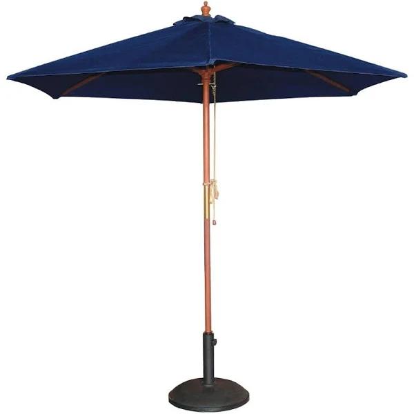 Bolero Round Outdoor Umbrella 2.5m Diameter Navy Blue GG496