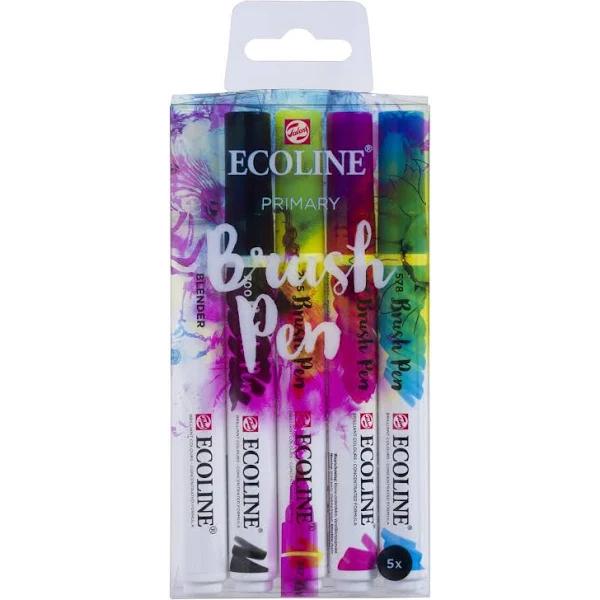 Ecoline Brush Pen Primary Set of 5