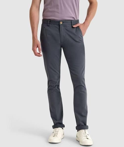 Oxford Stretch Skinny Fit Chinos in Blue Steel Grey 90