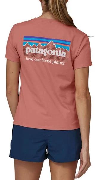 Patagonia P-6 Mission Organic T-Shirt (Women's) Sunfade Pink / XS