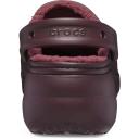 Crocs Unisex Classic Platform Lined Clog - Dark Cherry