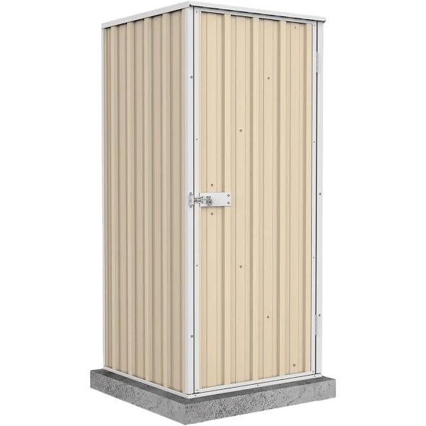 Absco Ezi Storage Shed Classic Cream 0.78 x 0.78 x 1.80m