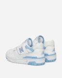 New Balance White & Blue 550 Sneakers